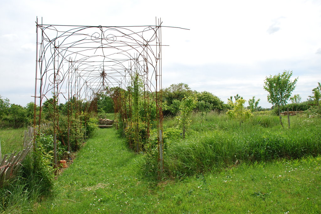 pergola en limite de parcelle